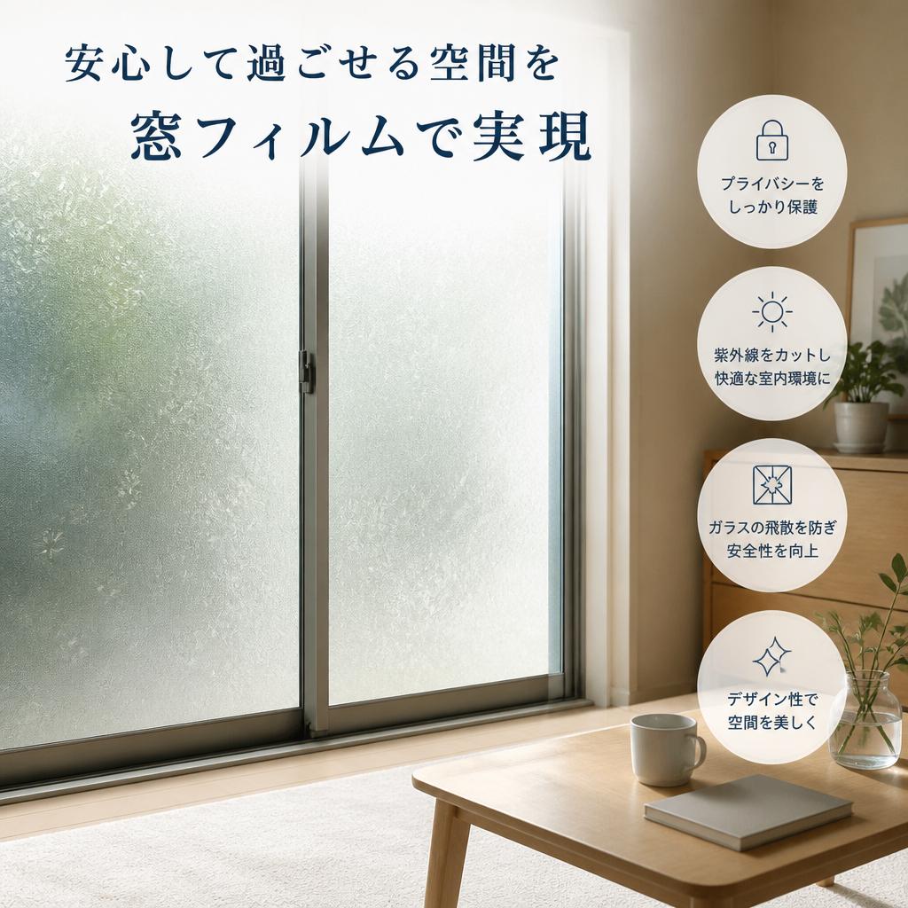安心して過ごせる空間を窓フィルムで実現