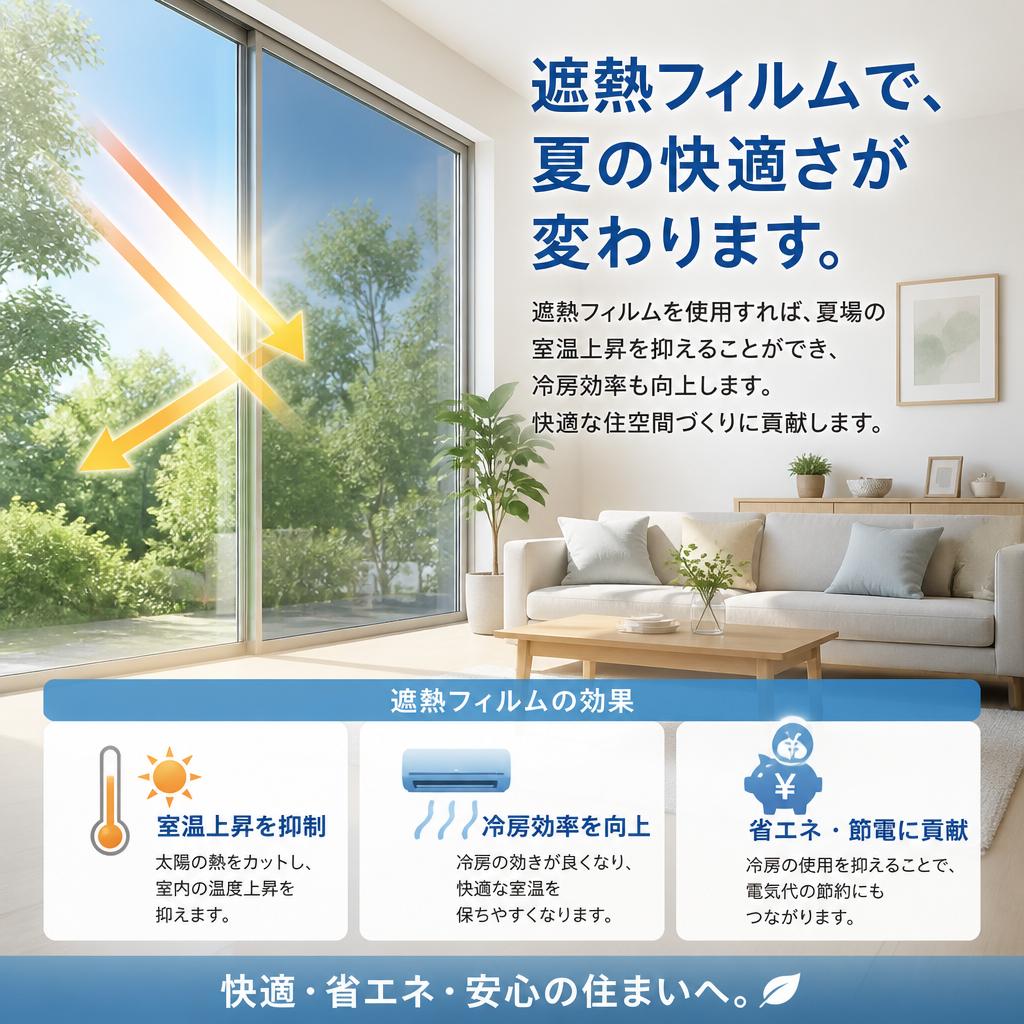 日差しを調整し快適に