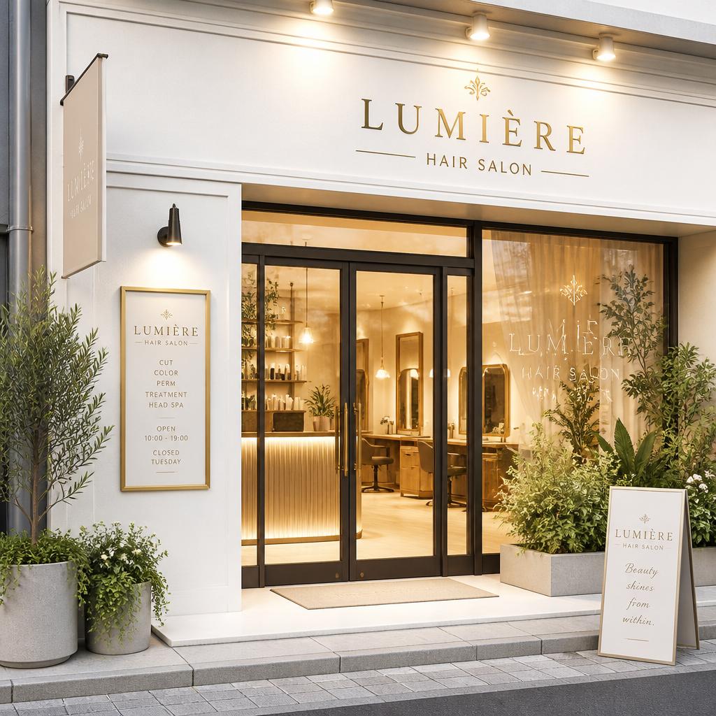 美容院店舗の外観を美しく整えて、集客力をアップ!