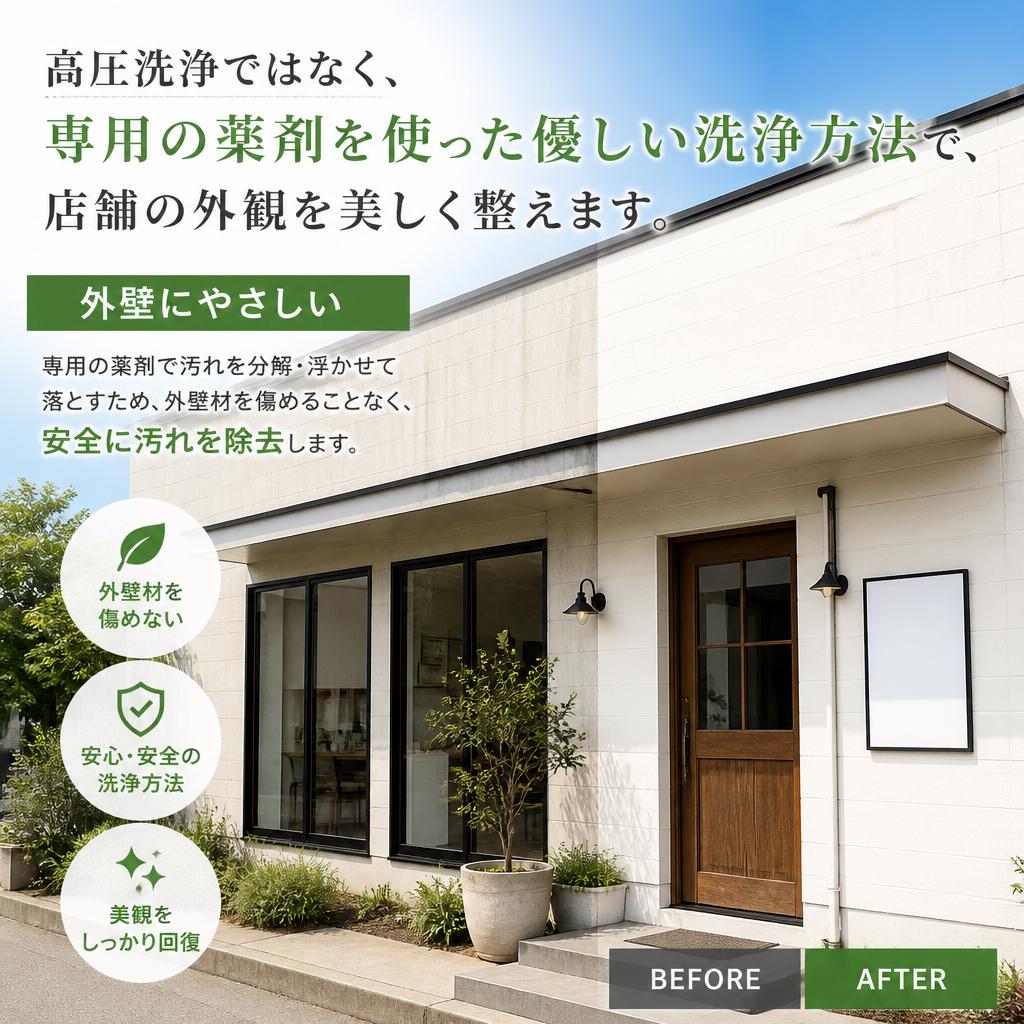 専門的な外壁洗浄サービス